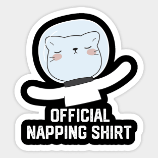 official napping shirt Sticker